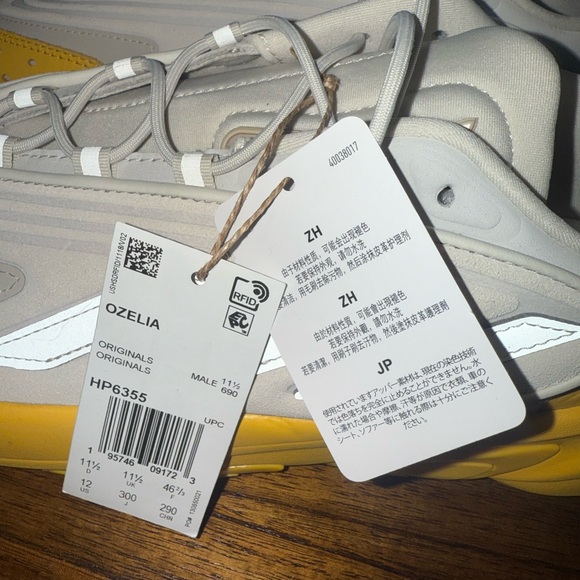 NWT adidas Originals OZELIA "Alumina/Bold Gold/Mag Beige" Men's Shoe SIZE 12 - Picture 7 of 11